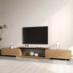 Mordel 63"-94" Extendable Natural TV Stand with Storage