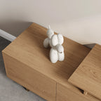 Mordel 63"-94" Extendable Natural TV Stand with Storage