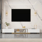 Mordel 63"-94" Extendable Natural TV Stand with Storage