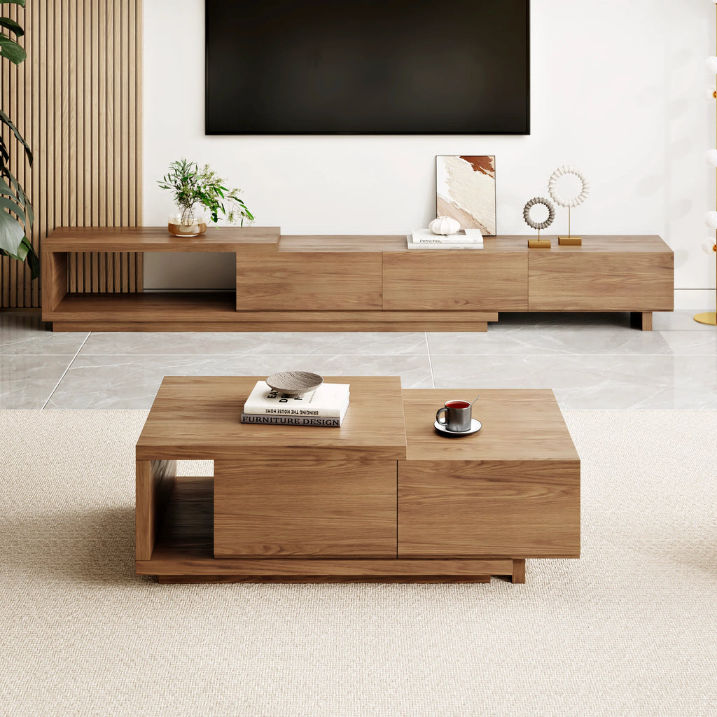 xtendable Coffee Table with 2 Drawers