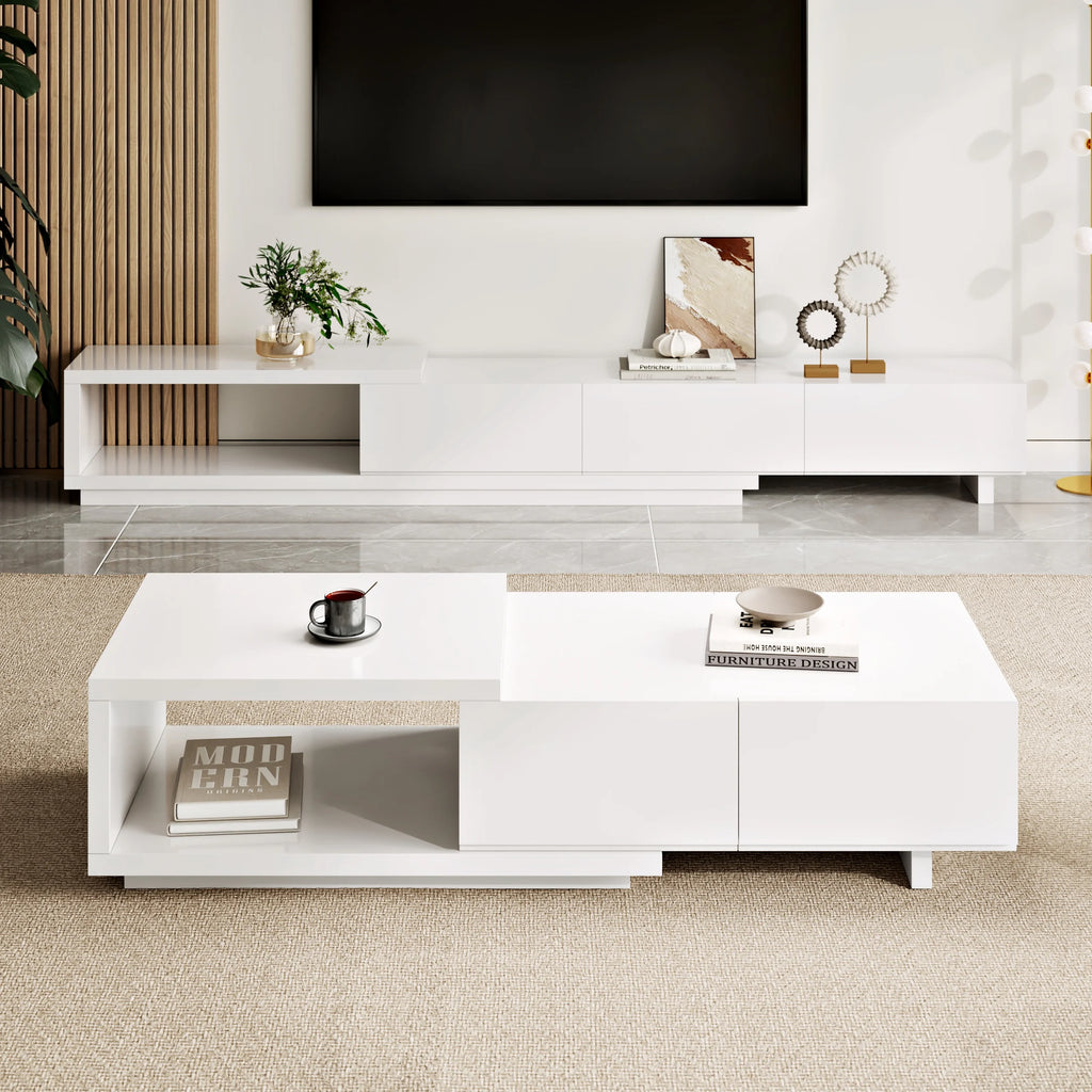 xtendable Coffee Table with 2 Drawers