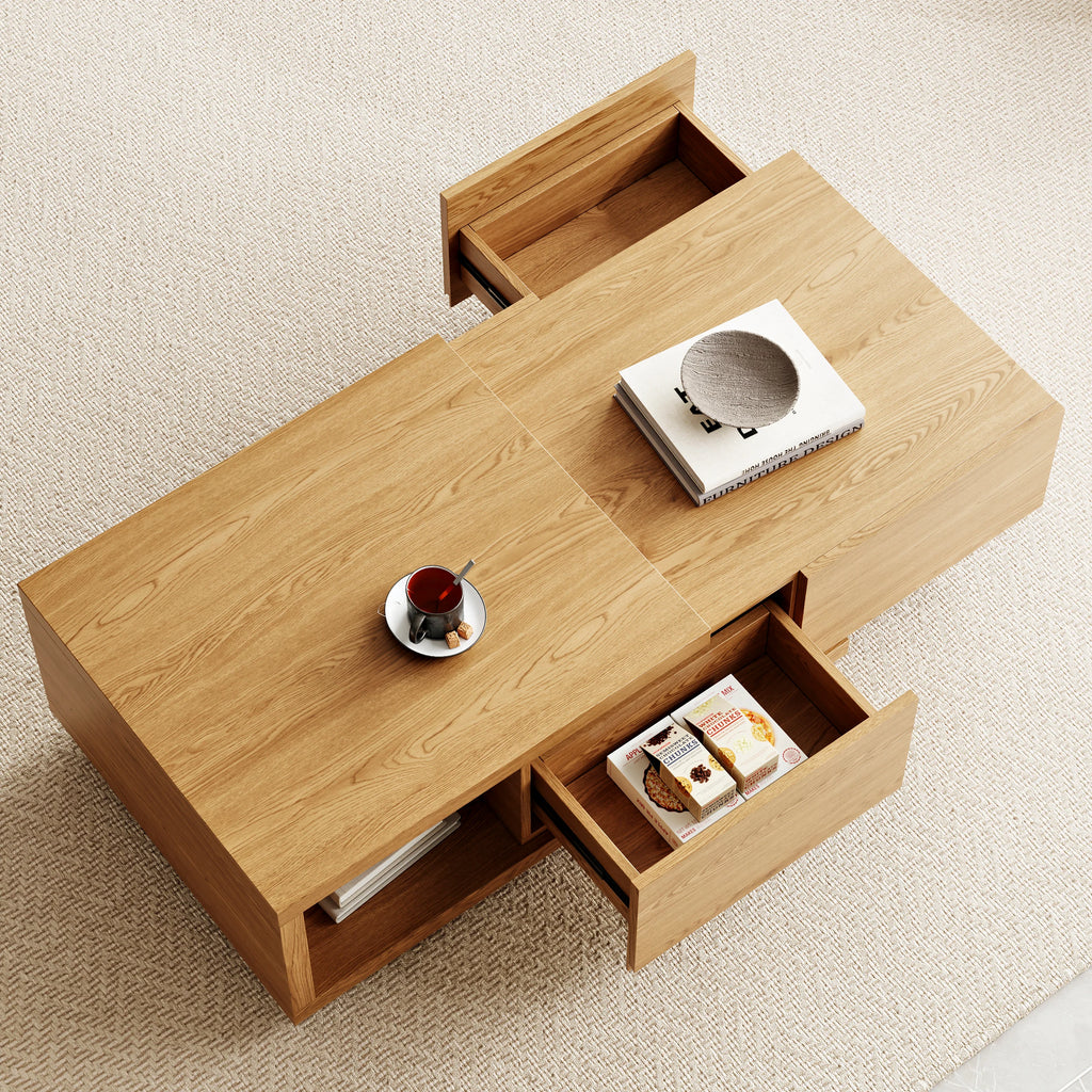 xtendable Coffee Table with 2 Drawers